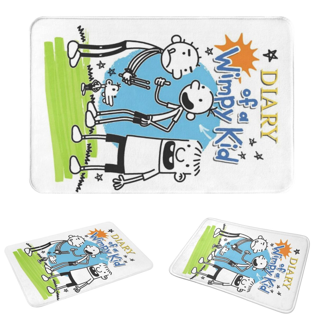 Kids Outdoor Floor Cushions - 弱虫日記 滑り止めドアマット フロアマット クッション カーペット ラグ
