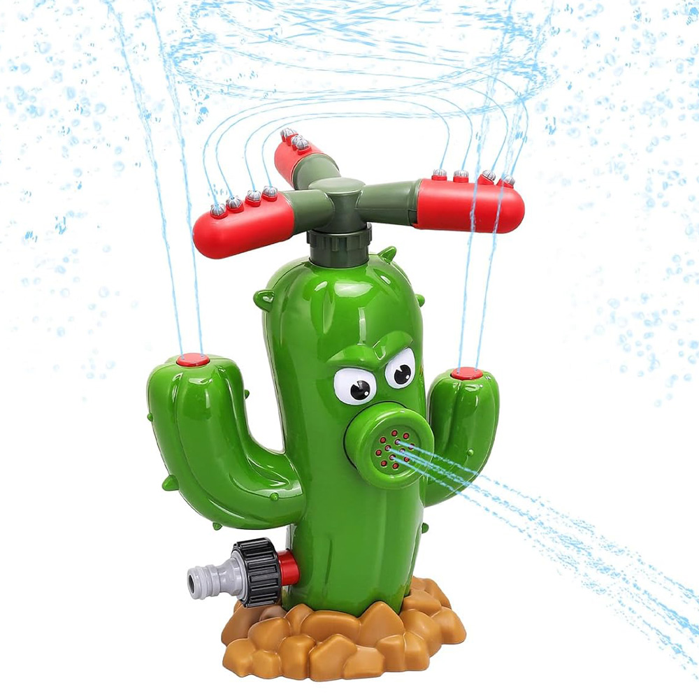 Kids Outdoor Yard Tools - 水スプレーおもちゃサボテンスプリンクラー屋外裏庭庭水おもちゃ夏の庭漫画スプラッシュスプリンクラー子供用ベビーバスおもちゃ