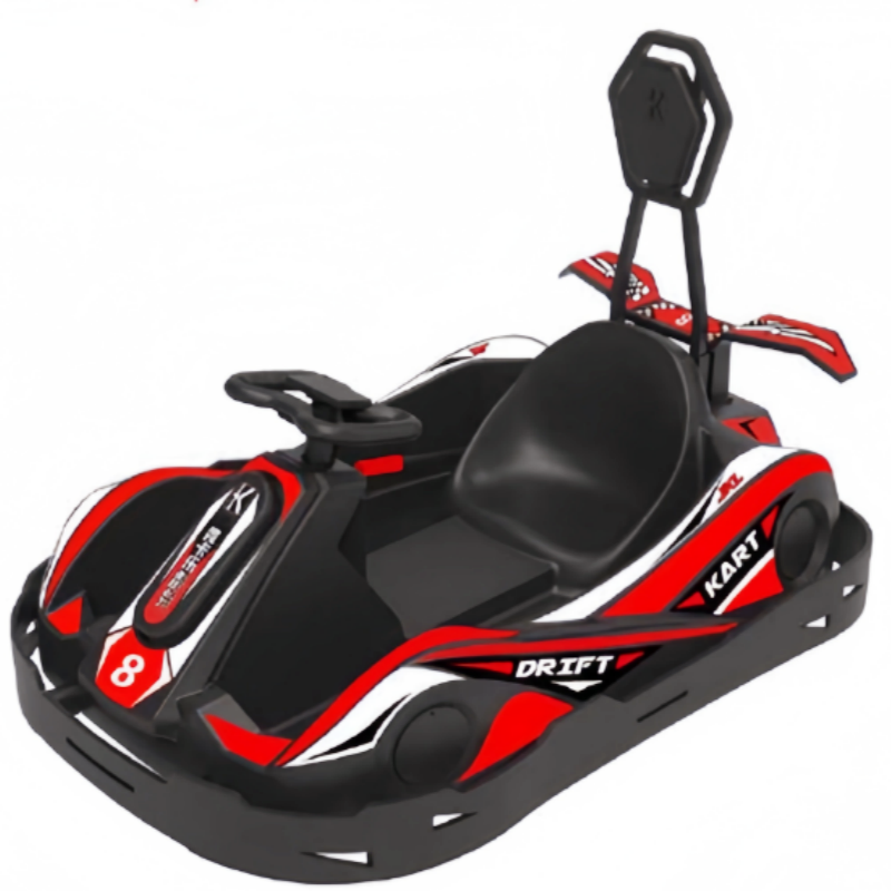 Kids Outdoor Electric Car - 屋外＆屋内用電動キッズゴーカート、ライト付きバッテリー式遊園地カート販売中