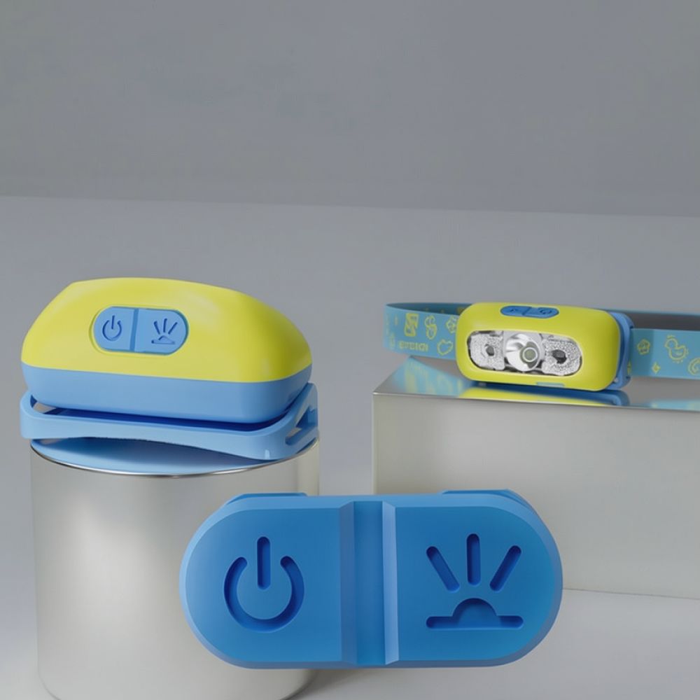 Kids Outdoor Zone - 強力なLEDヘッドランプ。サイクルゾーンの若者向け。両手が自由になる明るい光で、アウトドアでのキャンプ、ハイキング、釣りなどに最適。