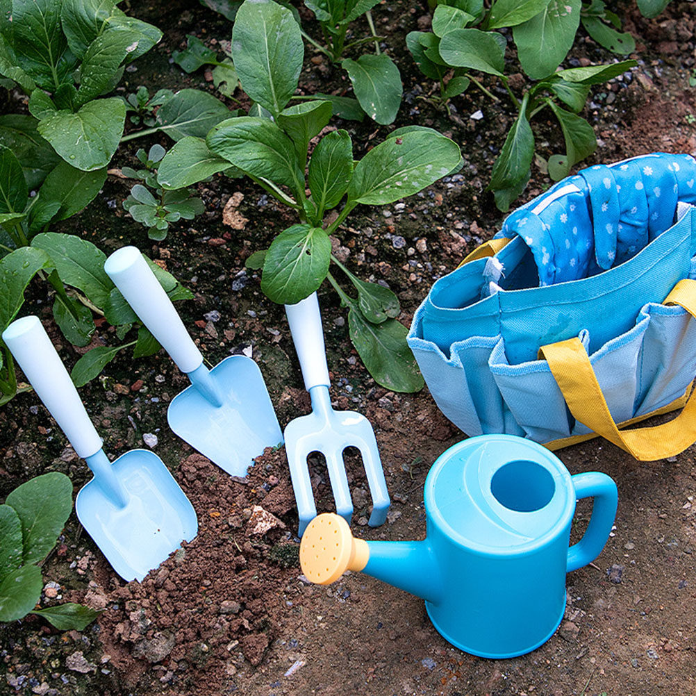 Kids Outdoor Yard Tools - 子供用ガーデンツールセット 小型スコップと熊手 子供用ガーデニングセット 屋外植栽用シャベル ミニ熊手 子供用庭仕事・ビーチ用
