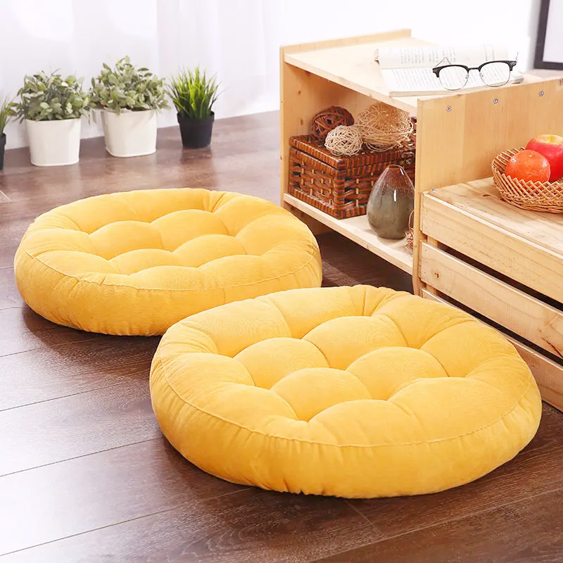 Kids Outdoor Floor Cushions - 大人と子供のための丸い瞑想クッション,厚い,ヨガ,ソファ