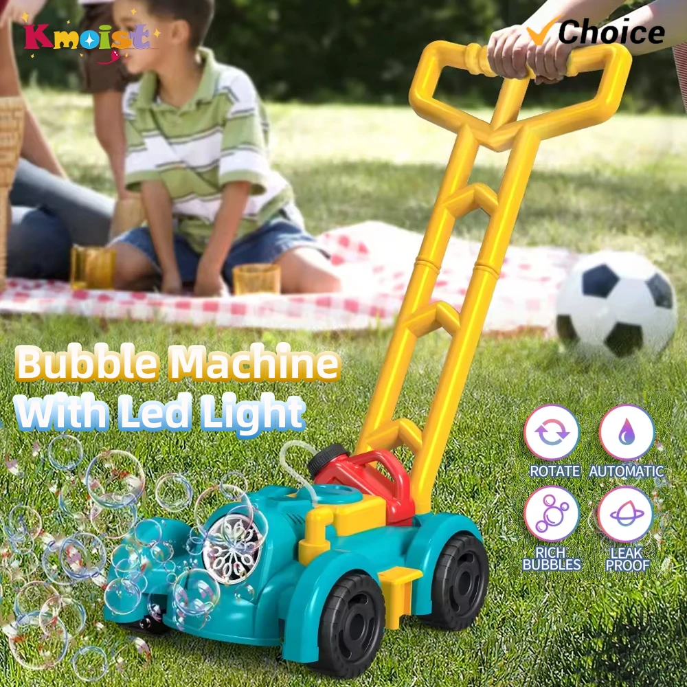 Kids Outdoor Electric Car - バブルカーおもちゃ 屋外自動ポンプ式シャボン玉発生機 ライト付き電動バブルカート 子供の誕生日プレゼントに