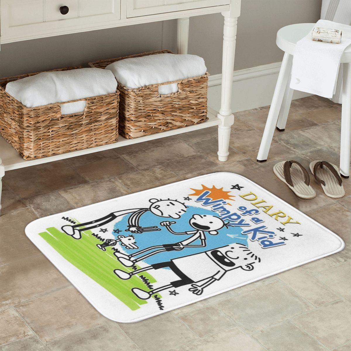 弱虫日記 滑り止めドアマット フロアマット クッション カー - Kids Outdoor Floor Cushions のレビューと価格