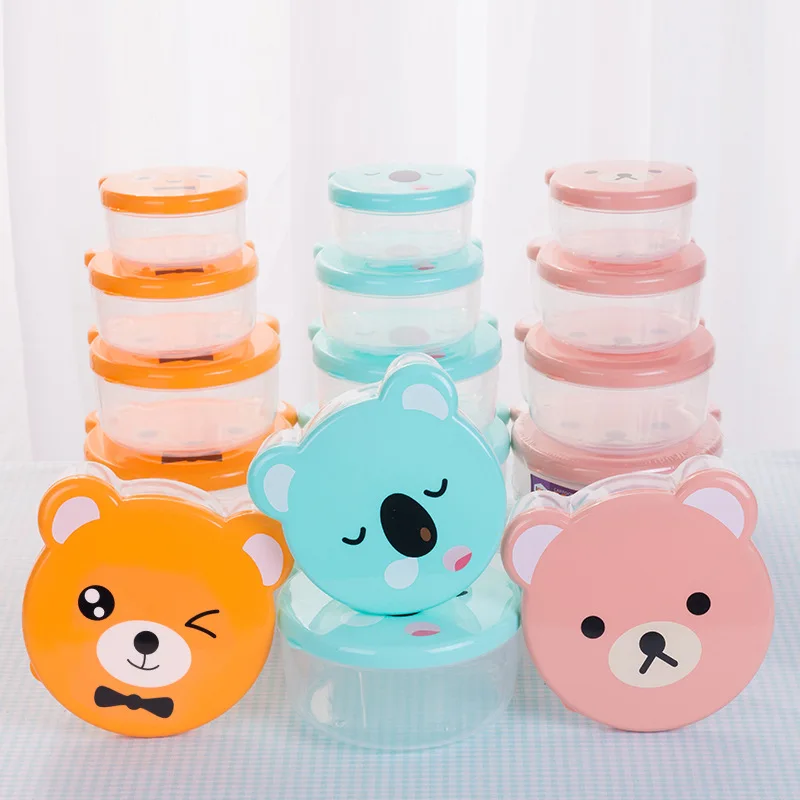 4 ピース/セット子供プラスチック弁当箱漫画プリント日本の屋 - Kids.Outdoor Utensils のレビューと価格