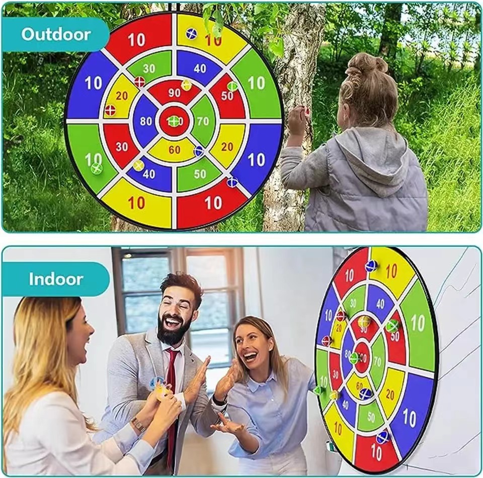 粘着ボール付き大型ダーツボード 家族向けインタラクティブゲー - Kids Outdoor Dome のレビューと価格