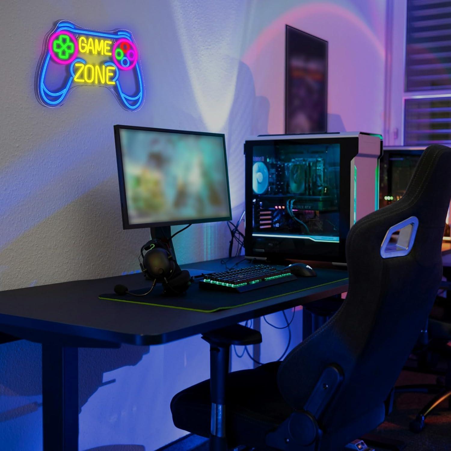 ゲームゾーンネオンサイン USB調光式LEDネオンライト ゲ - Kids Outdoor Zone のレビューと価格