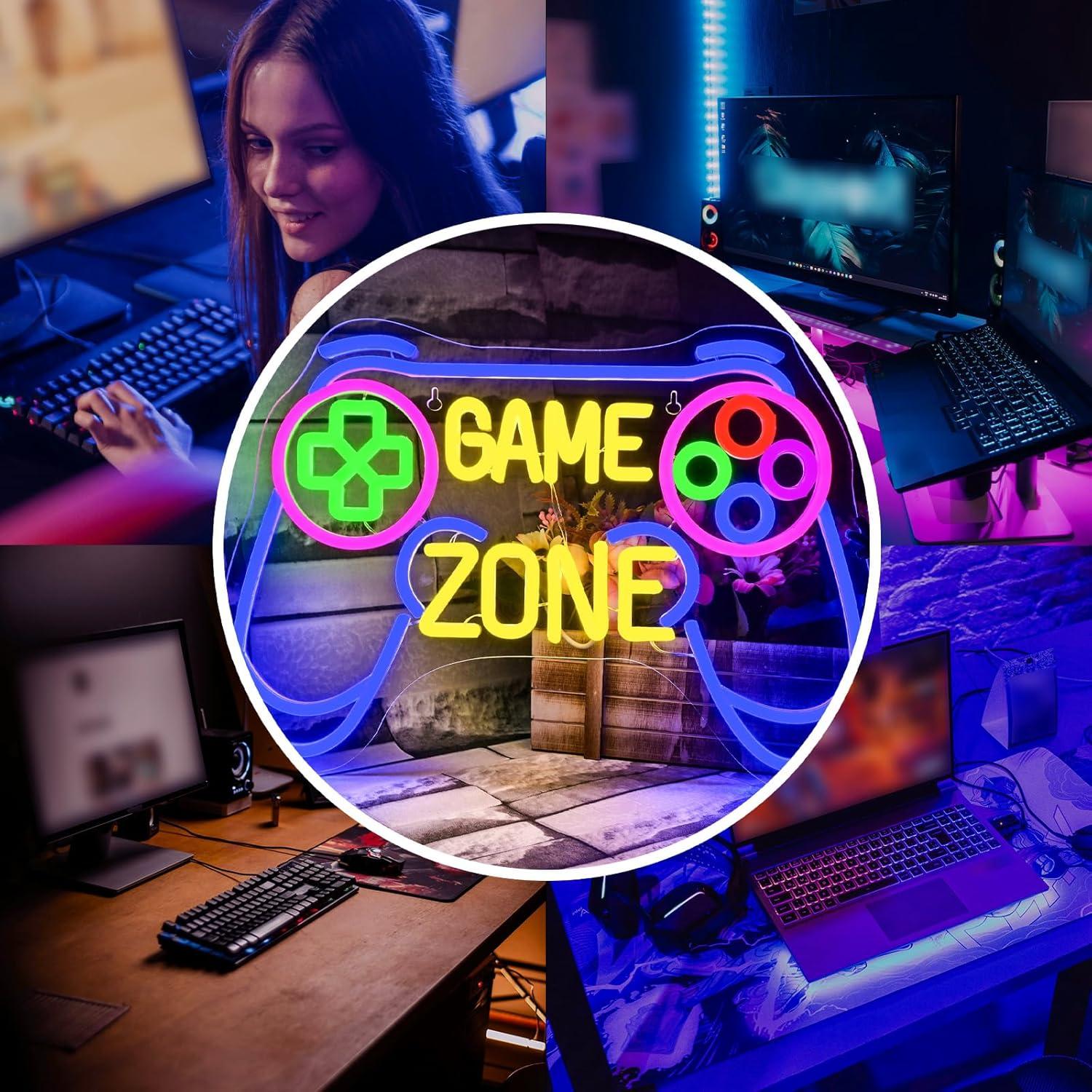ゲームゾーンネオンサイン USB調光式LEDネオンライト ゲ - Kids Outdoor Zone のレビューと価格
