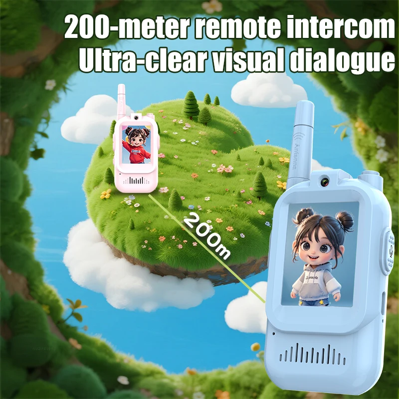子供用ビデオトランシーバー 2個パック 充電式 2インチ高解 - Kids Outdoor Voices のレビューと価格