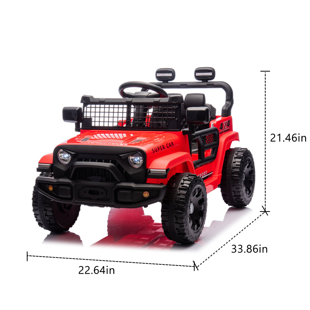 24Vキッズライドオンカー、親用コントローラー付き、四輪サス - Ride On Toy Car のレビューと価格