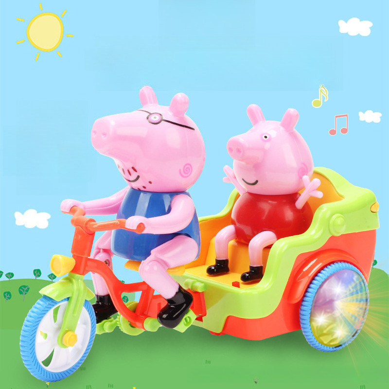 電池式ピンクの豚の乗用玩具、電動音楽付き子供用車、かわいい豚 - Ride On Toy Car のレビューと価格