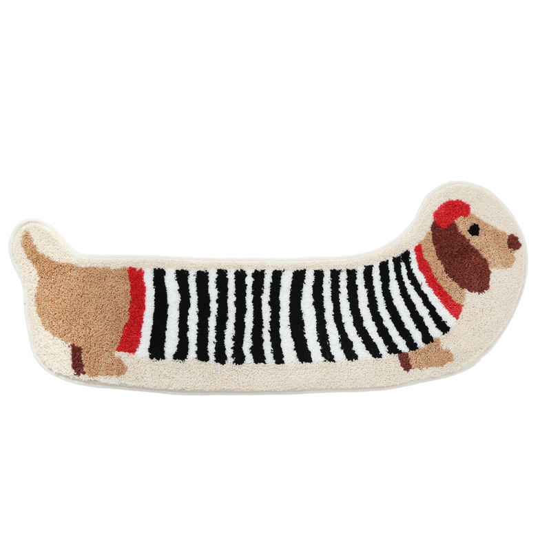 愛らしい子犬のベッドサイドラグ、ぬいぐるみの保育園フロアマッ - Kids Outdoor Floor Cushions のレビューと価格