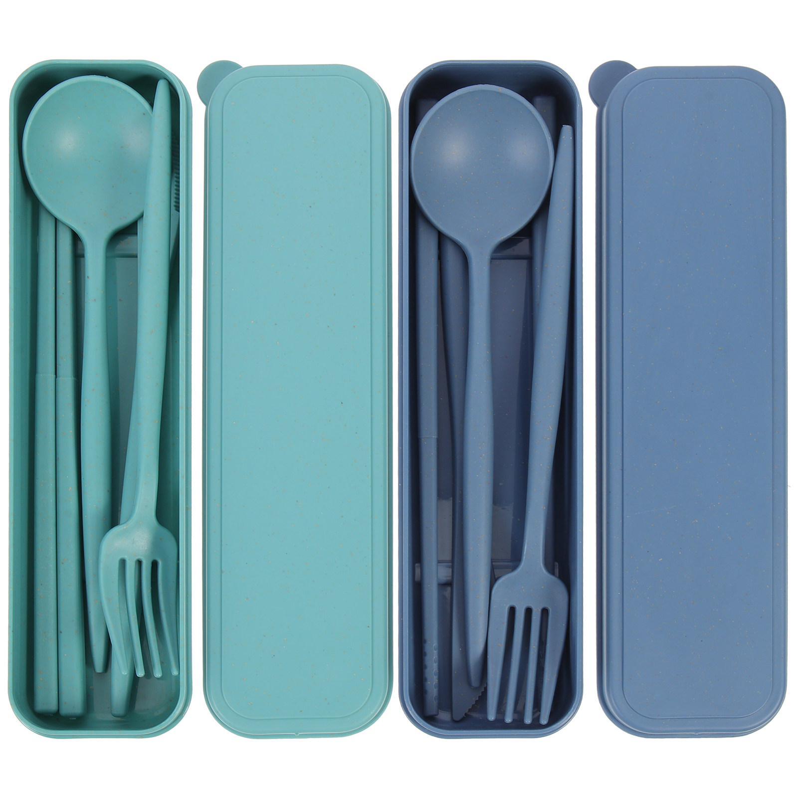 2セット アウトドア旅行用カトラリーセット 軽量ポータブル  - Kids.Outdoor Utensils のレビューと価格