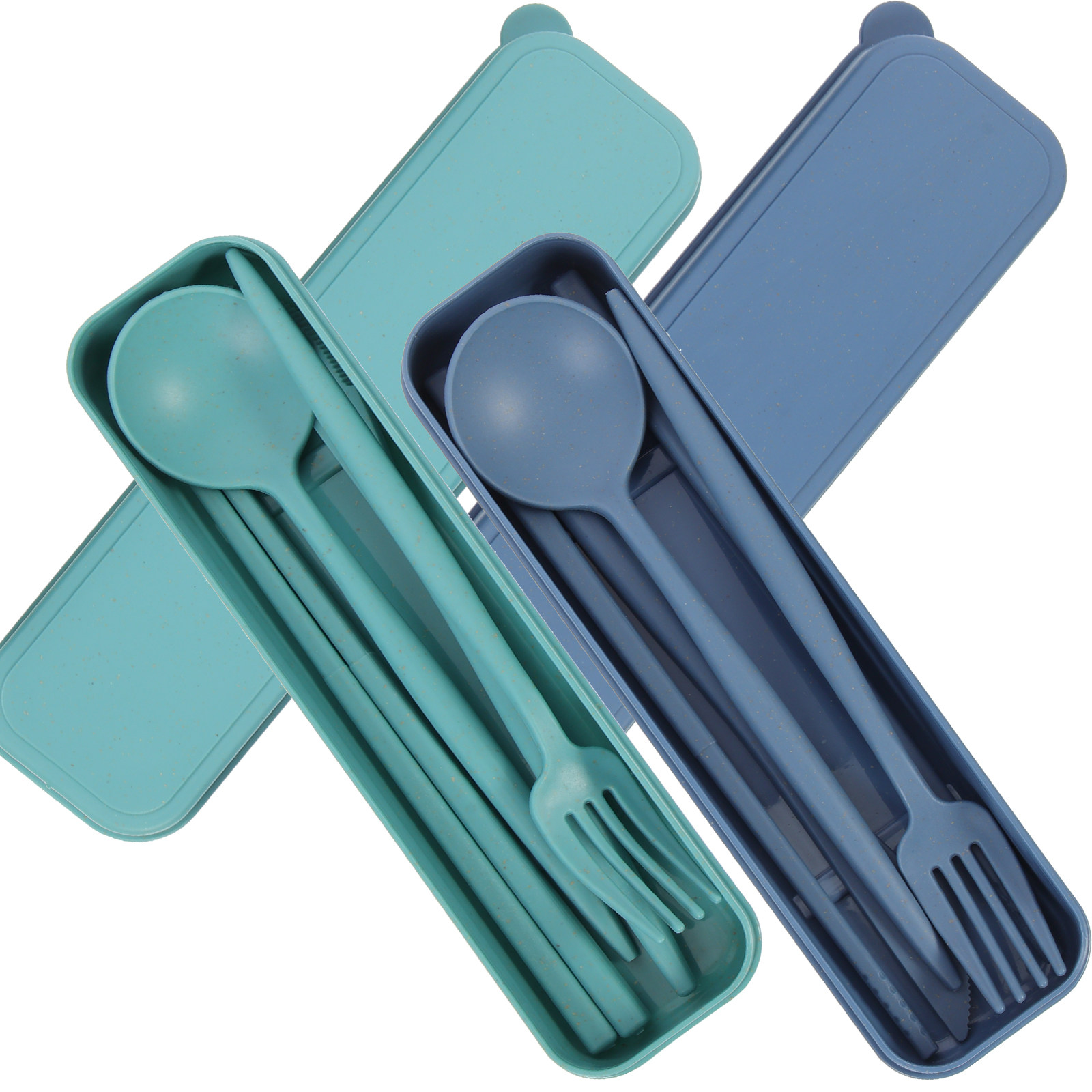 2セット アウトドア旅行用カトラリーセット 軽量ポータブル  - Kids.Outdoor Utensils のレビューと価格