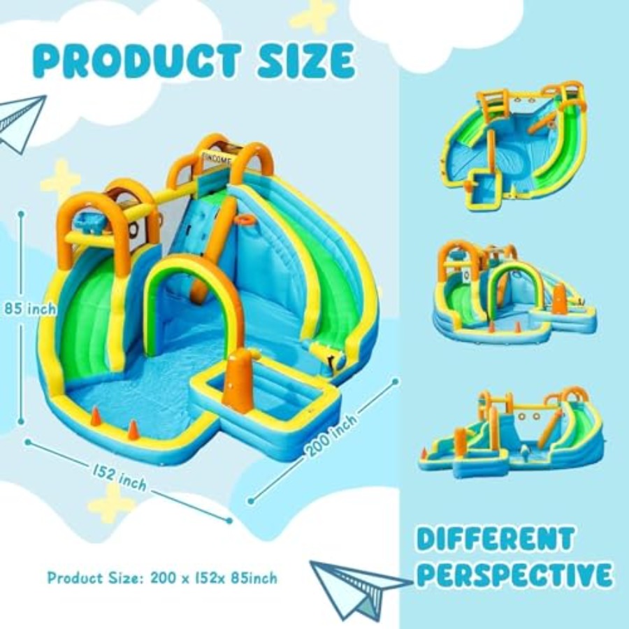 子供用裏庭屋外インフレータブルウォータースライドパーク：PV - Kids Outdoor Water Slide のレビューと価格