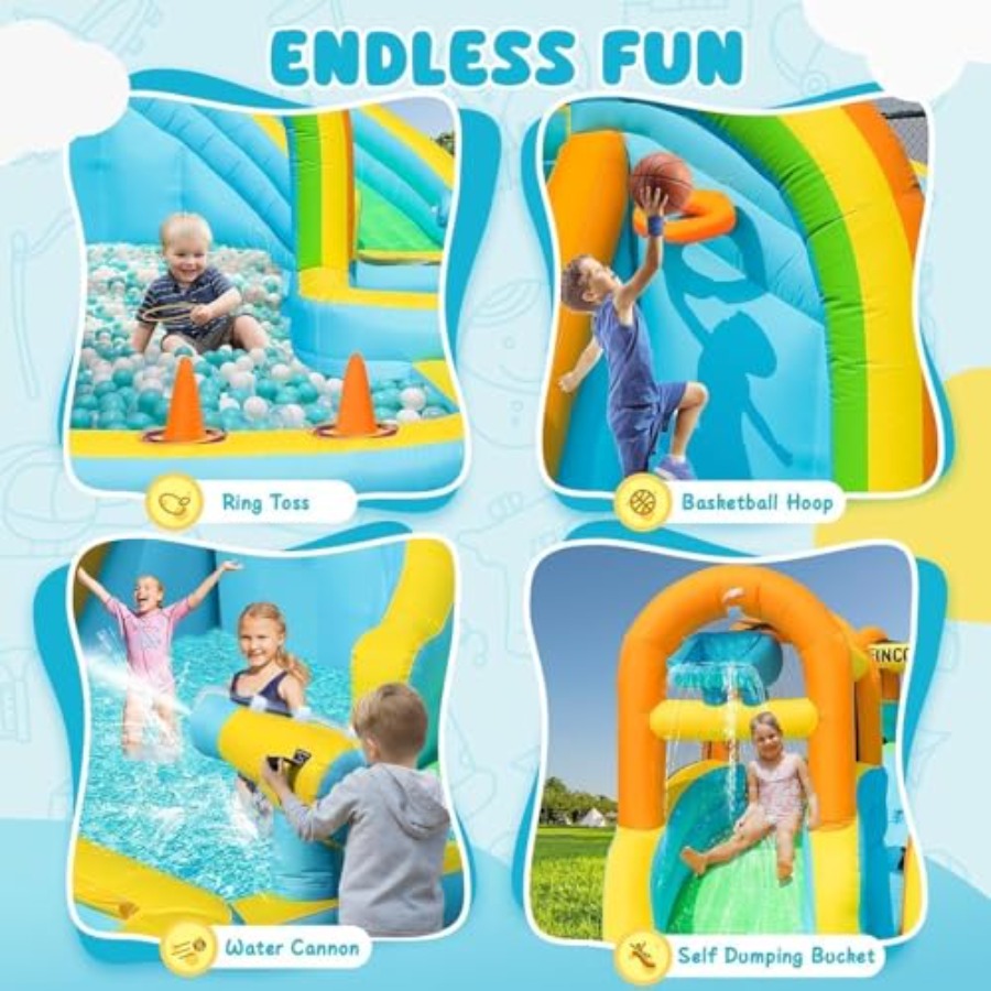 子供用裏庭屋外インフレータブルウォータースライドパーク：PV - Kids Outdoor Water Slide のレビューと価格