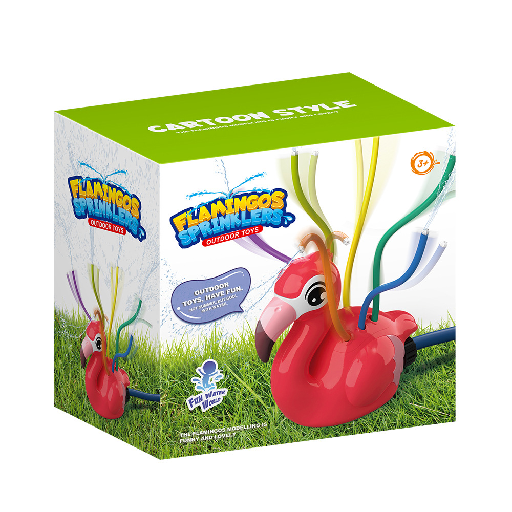 フラミンゴ漫画スプリンクラー夏屋外裏庭庭水遊び子供用おもちゃ - Kids Outdoor Yard Tools のレビューと価格