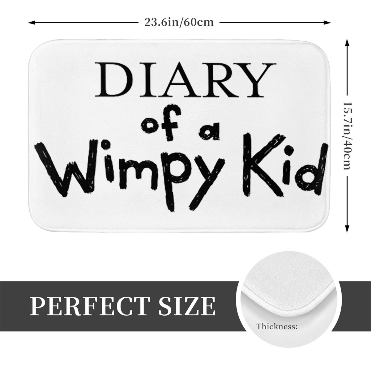 Diary Of A Wimpy Kid 滑り止めドアマット - Kids Outdoor Floor Cushions のレビューと価格