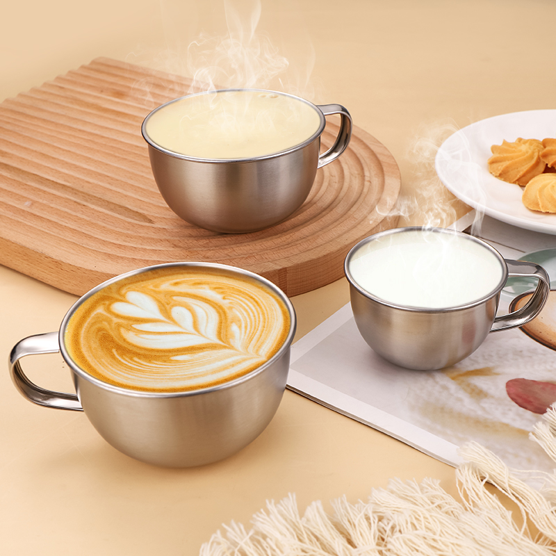 304ステンレス鋼マグ、コーヒーカップ、カプチーノエスプレッ - Kids.Outdoor Utensils のレビューと価格