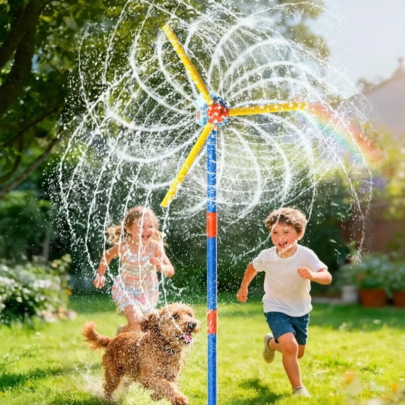風車式散水器 ガーデン芝生散水器 屋外庭園 夏の水遊びおもち - Kids Outdoor Yard Tools のレビューと価格