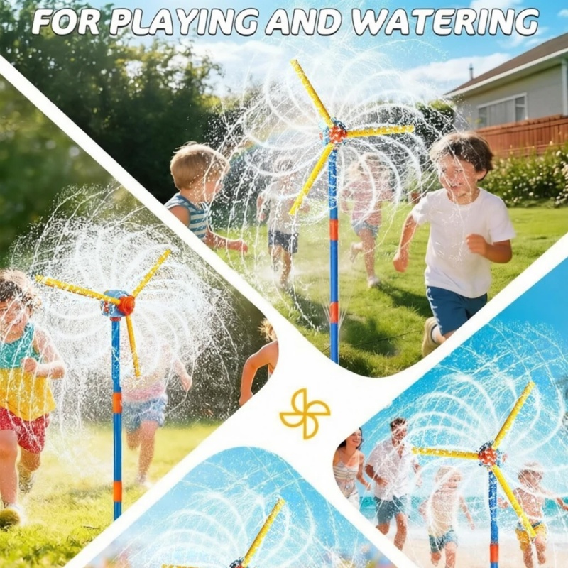 風車式散水器 ガーデン芝生散水器 屋外庭園 夏の水遊びおもち - Kids Outdoor Yard Tools のレビューと価格