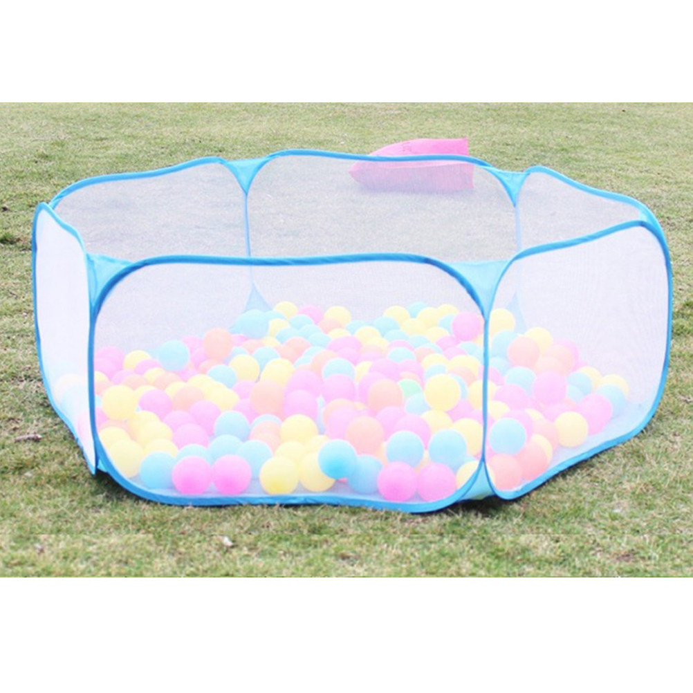 1個入り、青色の折りたたみ式プレイペン、ボールプール、ボール - Kids Outdoor Zone のレビューと価格