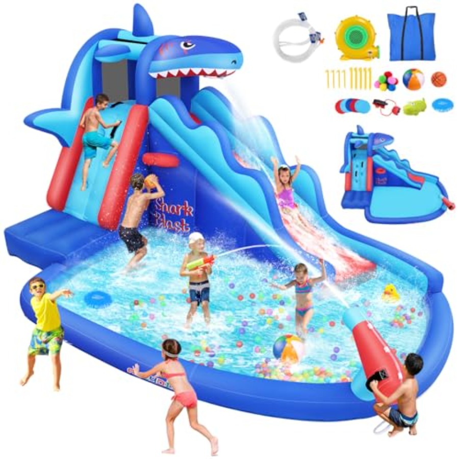 屋外/屋内兼用インフレータブルウォータースライドバウンスハウ - Kids Outdoor Water Slide のレビューと価格
