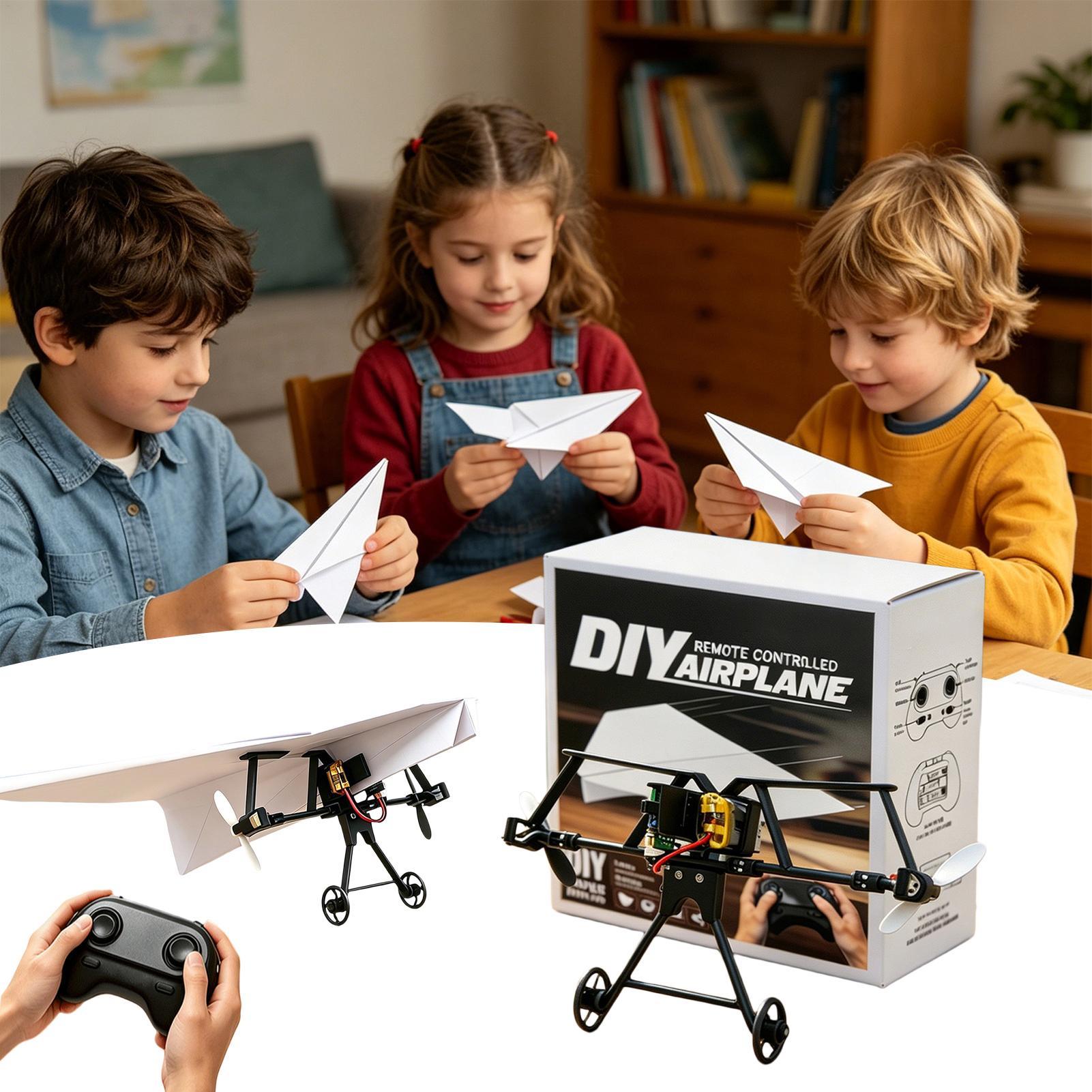 DIY RC紙飛行機キット、ジャイロスタビライザー付き電動リ - Kids Outdoor Adventure のレビューと価格