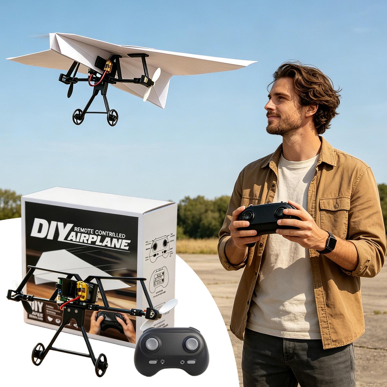 DIY RC紙飛行機キット、ジャイロスタビライザー付き電動リ - Kids Outdoor Adventure のレビューと価格