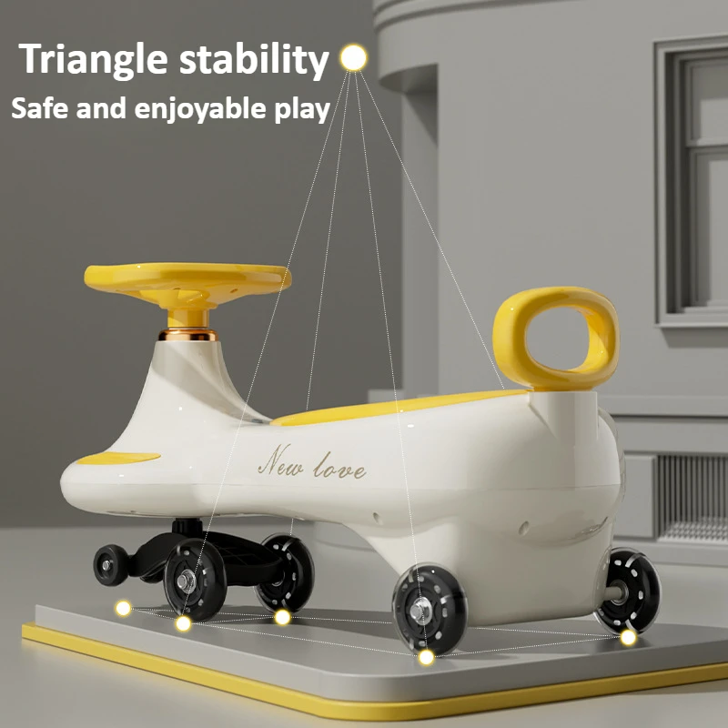 かわいい子供用スイングウィグルカー、転倒防止ユニバーサルホイ - Ride On Toy Car のレビューと価格