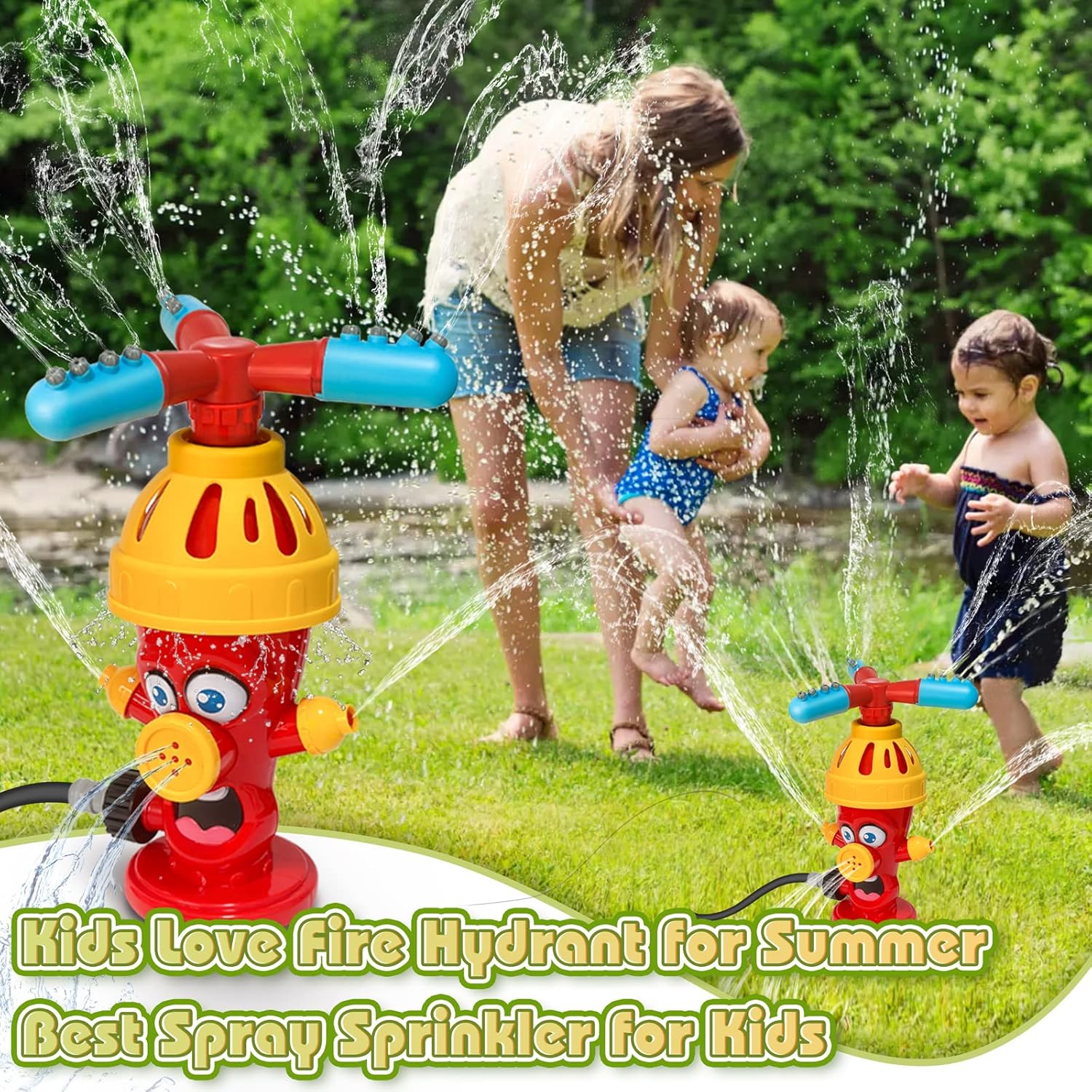 消火栓型散水おもちゃ、裏庭ガーデン屋外水遊びおもちゃ、夏の庭 - Kids Outdoor Yard Tools のレビューと価格