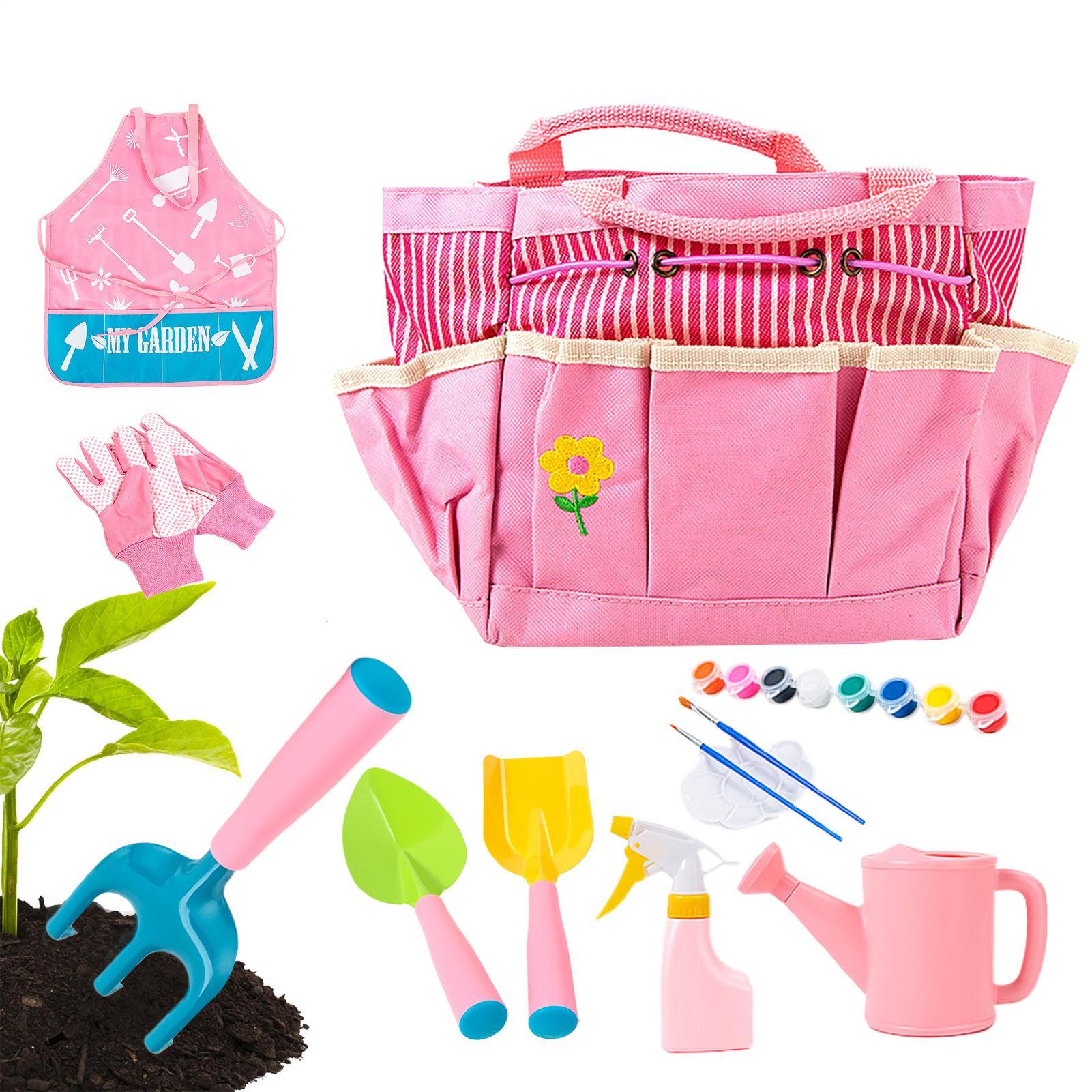 キッズガーデニングキット軽量人間工学に基づいた屋外おもちゃ女 - Kids Outdoor Yard Tools のレビューと価格