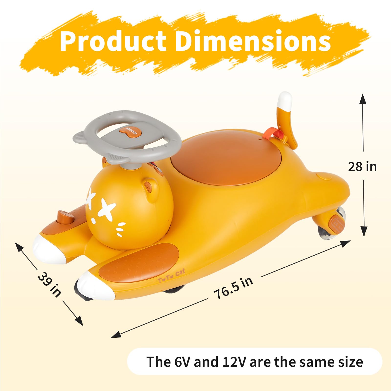 子供用電動ウィグルライドオンカー（ペダル付き）、6V/12V - Ride On Toy Car のレビューと価格