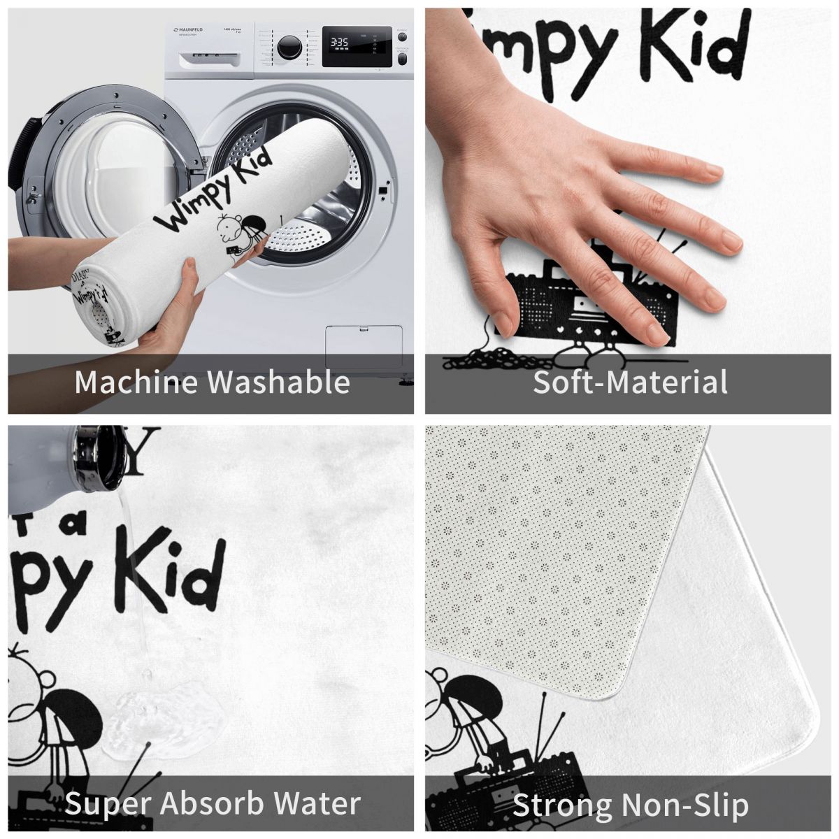 弱虫日記 滑り止めドアマット フロアマット クッション カー - Kids Outdoor Floor Cushions のレビューと価格