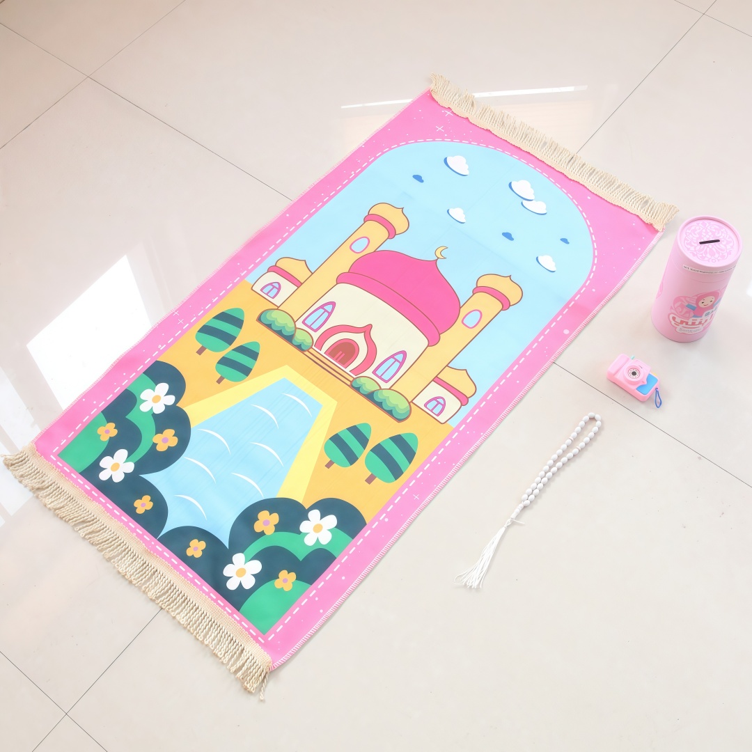 プリントベルベット子供用礼拝マット、フロッキング加工礼拝クッ - Kids Outdoor Floor Cushions のレビューと価格