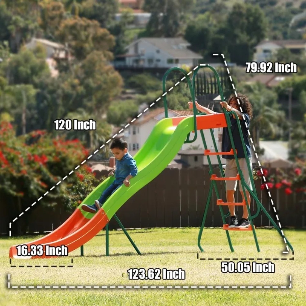 パティオ傘 - 遊び場用滑り台 - 広々とした裏庭用自立型プ - Kids Outdoor Swing Set With Slide のレビューと価格