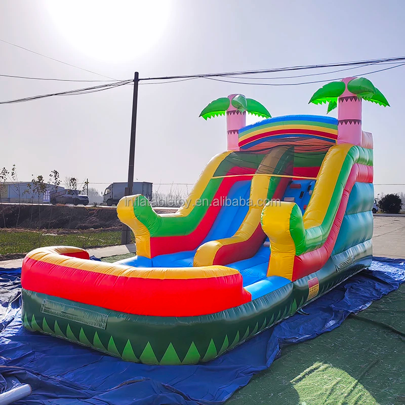 耐久性のあるPVC製業務用インフレータブルウォータースライド - Kids Outdoor Water Slide のレビューと価格