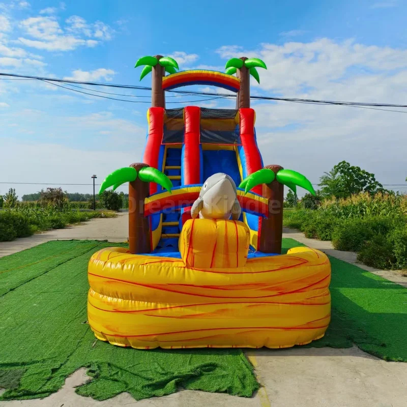 耐久性のあるPVC製業務用インフレータブルウォータースライド - Kids Outdoor Water Slide のレビューと価格