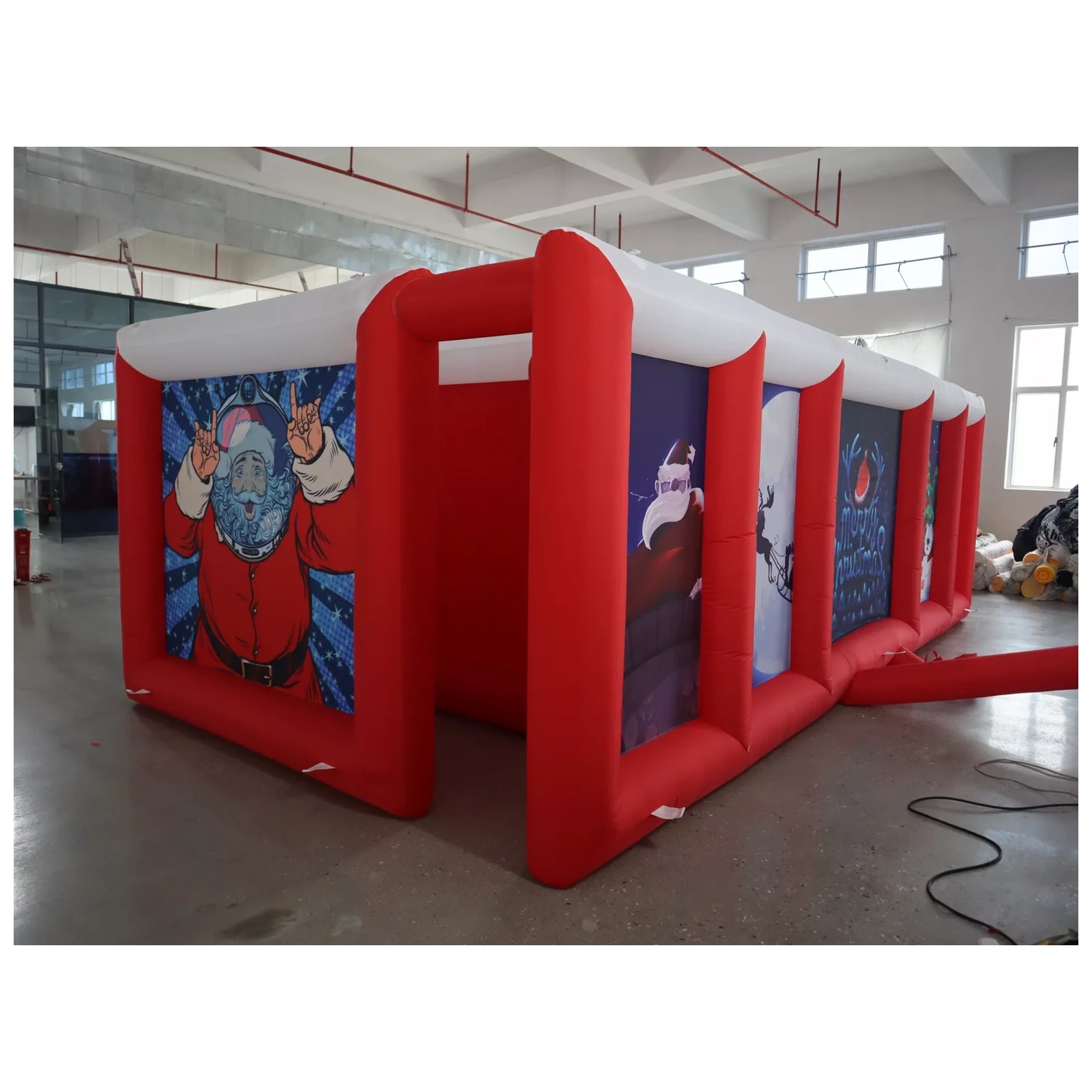 大型赤白平屋根インフレータブル迷路 3×6m 10×20フィ - Kids Outdoor Games のレビューと価格