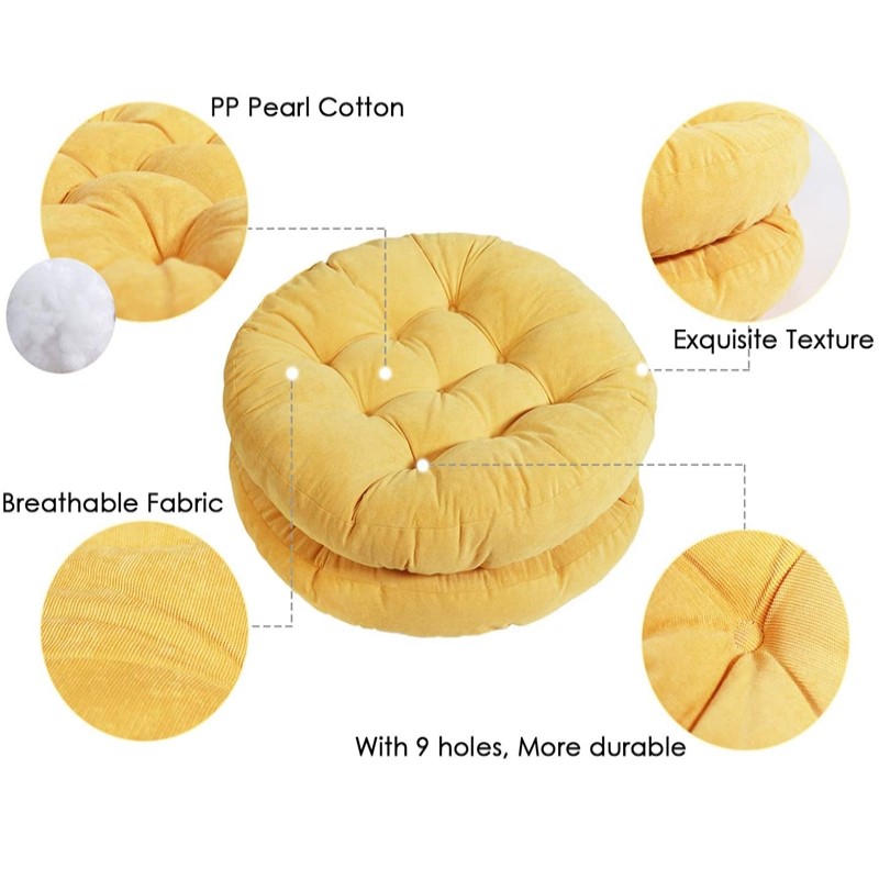 大人と子供のための丸い瞑想クッション,厚い,ヨガ,ソファ - Kids Outdoor Floor Cushions のレビューと価格