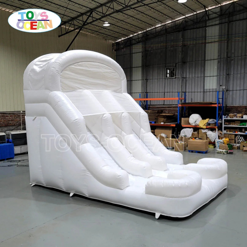 子供用インフレータブルウォータースライド、ダブルホワイトスラ - Kids Outdoor Water Slide のレビューと価格