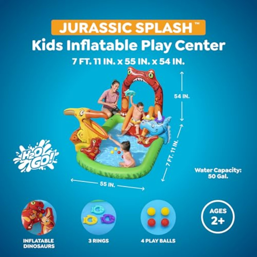 子供向け屋外ウォータープレイセンター、PVC素材、青緑色、イ - Kids Outdoor Water Slide のレビューと価格